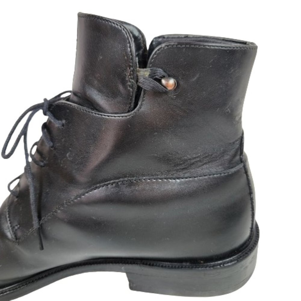 VERSACE CLASSIC V2 MEN'S LEATHER ANKLE BOOTS - Picture 9 of 13